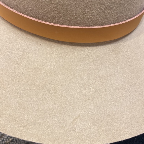 NWOT Gigi Pip Emma Wide Brim Fedora in Tan Size 57 S/M - Picture 9 of 9